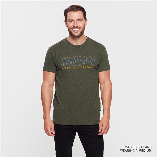 Pánské khaki tričko Indian - 2833283