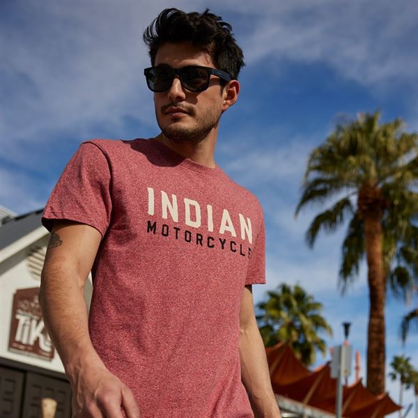 Pánské tričko Indian v energické červené - 2833282