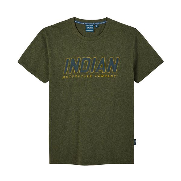 Pánské khaki tričko Indian - 2833283
