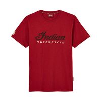 Men's Red Marl Script Logo T-Shirt, Red