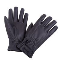 Men's Deerskin Strap Glove, Black