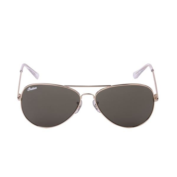 Aviator Sunglasses with Green Lens, Gold