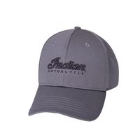 Performance Hat with Embroidered Script Logo, Gray