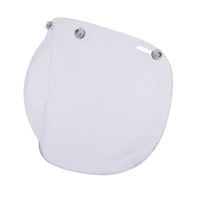 Open Face Retro Helmet Bubble Visor Clear