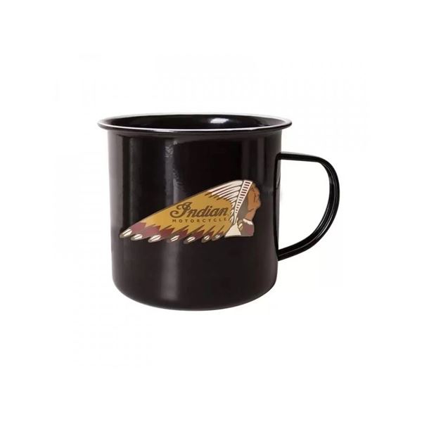 Indian Motorcycle Headdress Logo Mug, Black