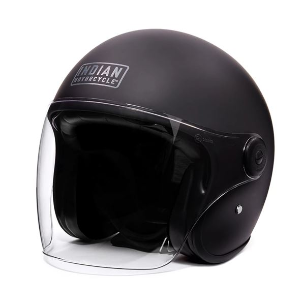 Unisex Matte Jet Helmet, Black