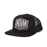 Men's Shield Patch Trucker Hat, Black
