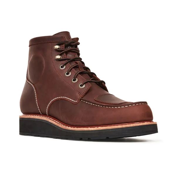 Pánské  kožené boty Indian Moc Toe  hnědé - 2861700
