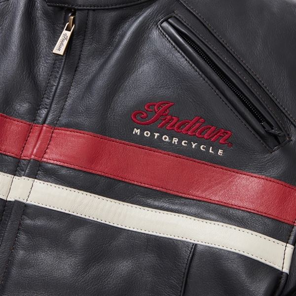 Indian Motorcycle pánská kožená bunda Freeway 2 – Černá – 2862634


