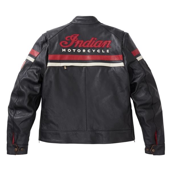 Indian Motorcycle pánská kožená bunda Freeway 2 – Černá – 2862634

