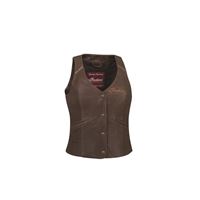 Women's Vintage Indian Motorcycle® Leather Vest, Brown