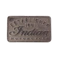Squared Antique Silver Belt Buckle with Indian Motorcycle® Logo