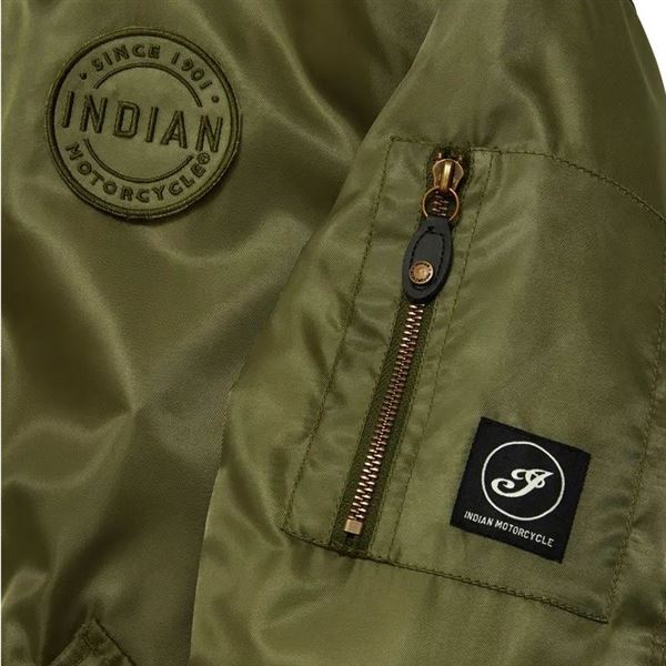 Indian Motorcycle pánská bomber bunda Rockford – Zelená – 2864646