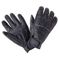 Men's Classic Padded Riding Gloves, Black