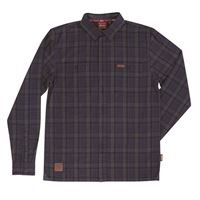 Men's Plaid Flannel Shirt, Navy/Gray