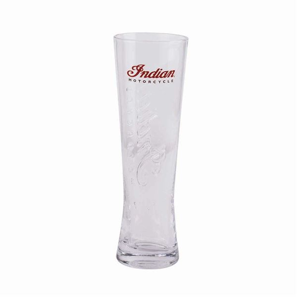 Tall Embossed Indian Motorcycle® Pilsner Pint Glass