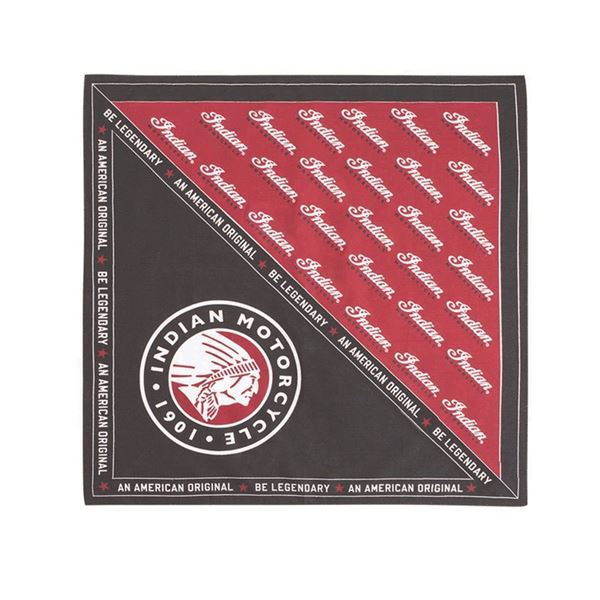 Riding Bandana with Two Folded Designs, Black