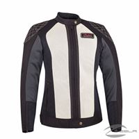 Women's Mesh Drifter Riding Jacket with Removable Lining, Black/White