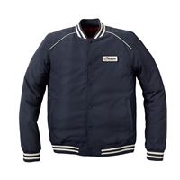 Men's Casual Retro Bomber Jacket, Navy