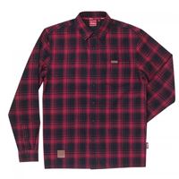 Men's Plaid Flannel Shirt, Red/Black