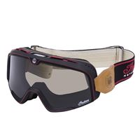 Riding Goggles with Performance Features, Black/Red