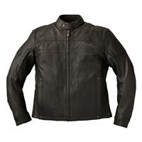 Men's Leather Beckman Riding Jacket with Removable Lining, Black