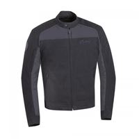 Men's Textile Flint Riding Jacket with Removable Lining, Black