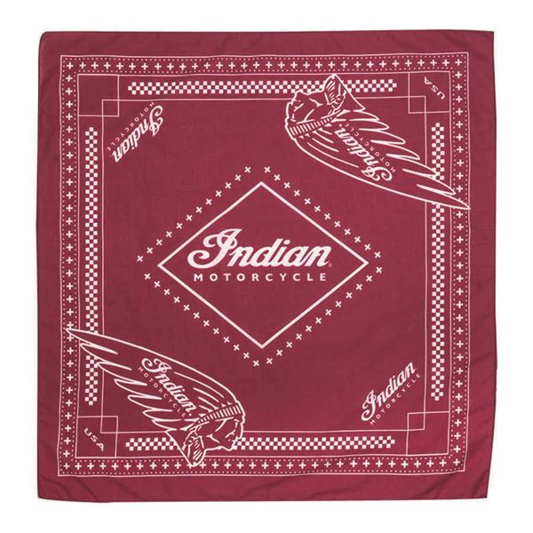 Cotton Pet Bandana with Printed logos, 2-Pack, Red/Black