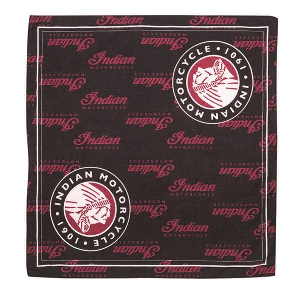 Cotton Pet Bandana with Printed logos, 2-Pack, Red/Black