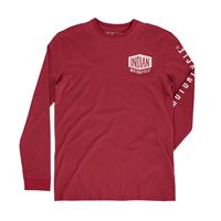 Men's Long-Sleeve Shield Logo T-Shirt, Red