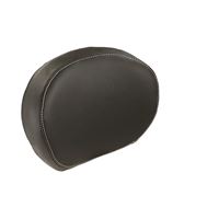 Genuine Leather Passenger Backrest Pad - Black