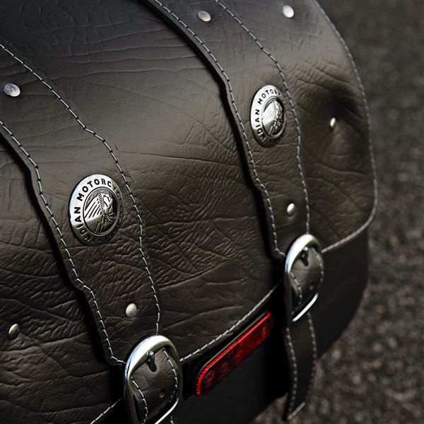 Genuine Leather Saddlebags - Black