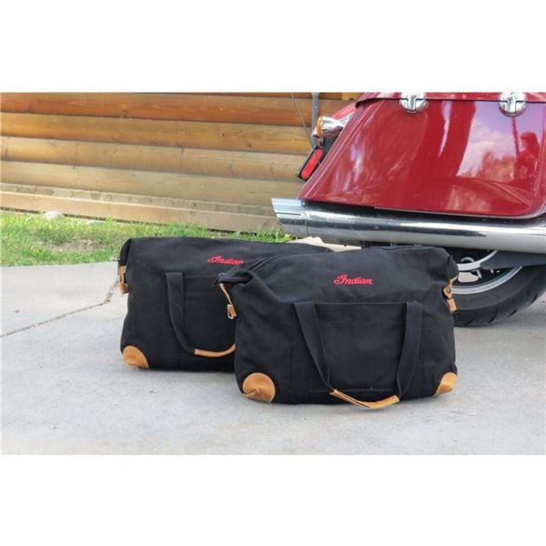 Deluxe Saddlebag Travel Bags - Black