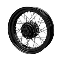Front Laced Wheel - Gloss Black