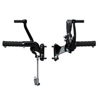 Forward Foot Controls with Pegs, Cruiser Black