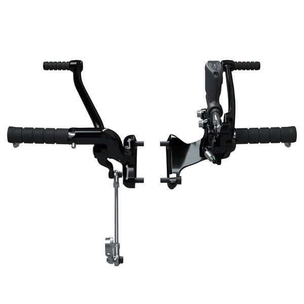 Forward Foot Controls with Pegs, Cruiser Black
