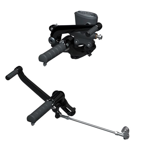 Forward Foot Controls with Pegs, Cruiser Black